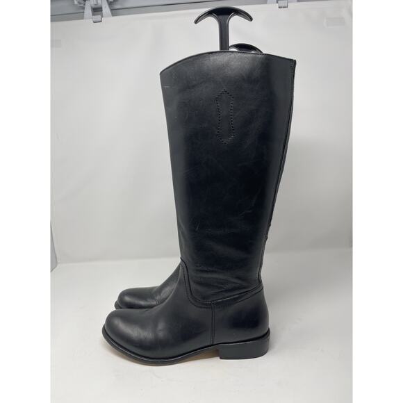 Corso Como Women's Baylee Leather Knee High Riding Black Boots Size 6.5M - Picture 2 of 15